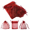 30Pcs 4 Styles Rectangle Organza Bags Jewellery Storage Pouches Wedding Favour Party Mesh Drawstring Gift OP-FS0001-01A-1