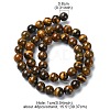Natural Grade AB Tiger Eye Round Beads Strands G-YW0001-58B-2