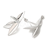 Brass Stud Earrings for Women EJEW-M251-04P-2