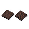 Natural Wenge Wood Pendants WOOD-T023-79-3