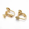 Brass Clip-on Earring Findings KK-K225-14-G-2