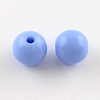 Round Opaque Acrylic Beads X-SACR-R866-6mm-M-2