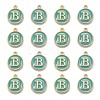 Golden Plated Alloy Enamel Charms X-ENAM-S118-05B-2