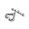 Non-Tarnish 304 Stainless Steel Toggle Clasps STAS-A092-08A-P-2