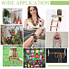 4 Colors Wood Large Hole Beads WOOD-FG0001-52-6