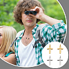 4Pcs 2 Colors Rhodium Plated 925 Sterling Silver Charms STER-UN0001-11-6