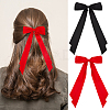 Big Bowknot Polyester Alligator Hair Clips AJEW-CP0008-42B-03-1