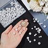 4 Strands 4 Styles Round Natural White Jade Beads Strands G-NB0005-12-3