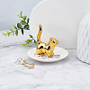Ceramic Cat Shaped Ring Holders AJEW-WH0282-52-6
