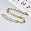 Brass Cable Chains Necklace Making MAK-N034-004B-KC-4