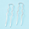 Rack Plating Brass Hair Forks OHAR-C004-01S-1