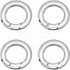 Unicraftale Ring Smooth 304 Stainless Steel Spring Gate Rings STAS-UN0007-25P-2