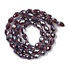 Transparent Electroplate Glass Beads Strands EGLA-N013-T8mm-B03-2