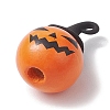 Halloween theme Wood with Alloy Pendant PALLOY-JF02657-02-2