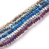 Electroplate Non-magnetic Synthetic Hematite Bead Strands G-I208-18F-S-1