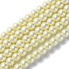 Eco-Friendly Dyed Glass Pearl Round Beads Strands HY-A002-6mm-RB003-1