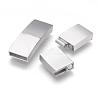 Tarnish Resistant 304 Stainless Steel Magnetic Clasps with Glue-in Ends STAS-G143-91P-3