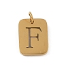 304 Stainless Steel Charms LS-STAS-R001-01G-F-1