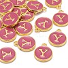 Golden Plated Alloy Enamel Charms LS-ENAM-S118-08Y-4