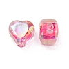 UV Plating Rainbow Iridescent Acrylic Beads OACR-F004-05D-2