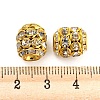 Brass Rhinestone Beads RB-F035-03-4