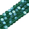 Transparent Glass Beads Strands EGLA-A044-T6mm-MB18-1