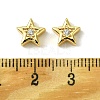 Brass Micro Pave Cubic Zirconia Beads FIND-Z035-17G-3