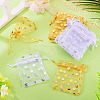 30Pcs 2 Colors Hot Stamping Polka Dot Organza Jewelry Drawstring Bags ABAG-TADJ0001-06A-4