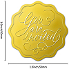 Self Adhesive Gold Foil Embossed Stickers DIY-WH0211-184-2