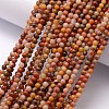 Natural Orange River Stone Bead Strands G-K146-20-3mm-2