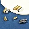 8 Sets 2 Colors Brass Locking Tube Magnetic Clasps KK-FS0001-61-10