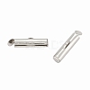Iron Slide On End Clasp Tubes X-IFIN-R212-1.6cm-P-2
