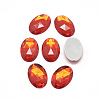 Acrylic Rhinestone Flat Back Cabochons GACR-Q011-30x40-M-2