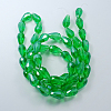 Electroplate Glass Beads Strands X-EGLA-R008-15x10mm-3-2