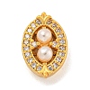 Brass Micro Pave Clear Cubic Zirconia Beads KK-Z072-10G-1