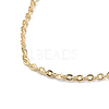 Brass Cable Chain Necklaces X-MAK-P011-01G-2