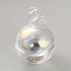 High Borosilicate Glass Bottle Pendants GLAA-WH0010-02A-1