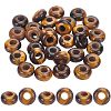 Natural Tiger Eye European Large Hole Beads G-NB0003-72B-04-1