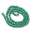 Opaque Solid Color Electroplate Glass Beads Strands GLAA-F029-P4mm-C07-2
