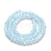 Electroplate Opaque Glass Beads Strands EGLA-A035-P4mm-A10-2