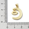 Brass Micro Pave Clear Cubic Zirconia Pendants KK-A221-18E-G-3