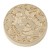 Christmas Series Wax Seal Brass Stamp Head AJEW-M037-01G-08-2
