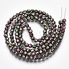 Electroplate Non-magnetic Synthetic Hematite Beads Strands G-T114-60A-06-2