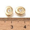 Brass Micro Pave Cubic Zirconia KK-Q001-05G-02-3