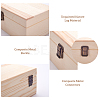 BENECREAT Wooden Storage Boxes Making DIY-BC0002-26-4