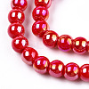 Electroplate Opaque Glass Beads Strands GLAA-T032-P4mm-AB04-2