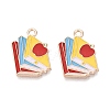 Back to School Alloy Enamel Pendants ENAM-Q004-01KCG-24-1