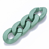 Opaque Spray Painted Acrylic Linking Rings OACR-S036-001B-I11-2