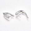 Brass Hoop Earring Findings X-KK-S350-070P-3