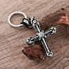 Biker Style 304 Stainless Steel Pendant Keychains LB7675-4
